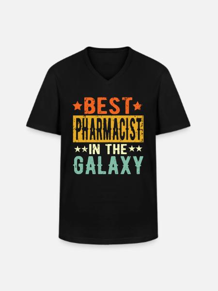 Best Pharmacist ever - Men's V-Neck T-Shirt - black