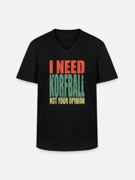 Korfball saying funny - Men's V-Neck T-Shirt - black