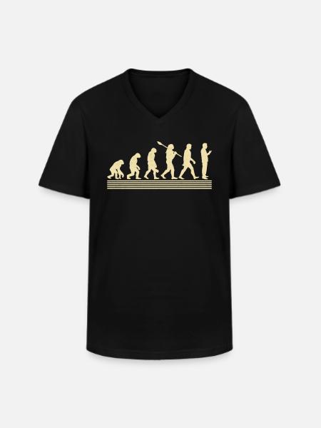 Évolution du traducteur - T-shirt col V Homme - noir