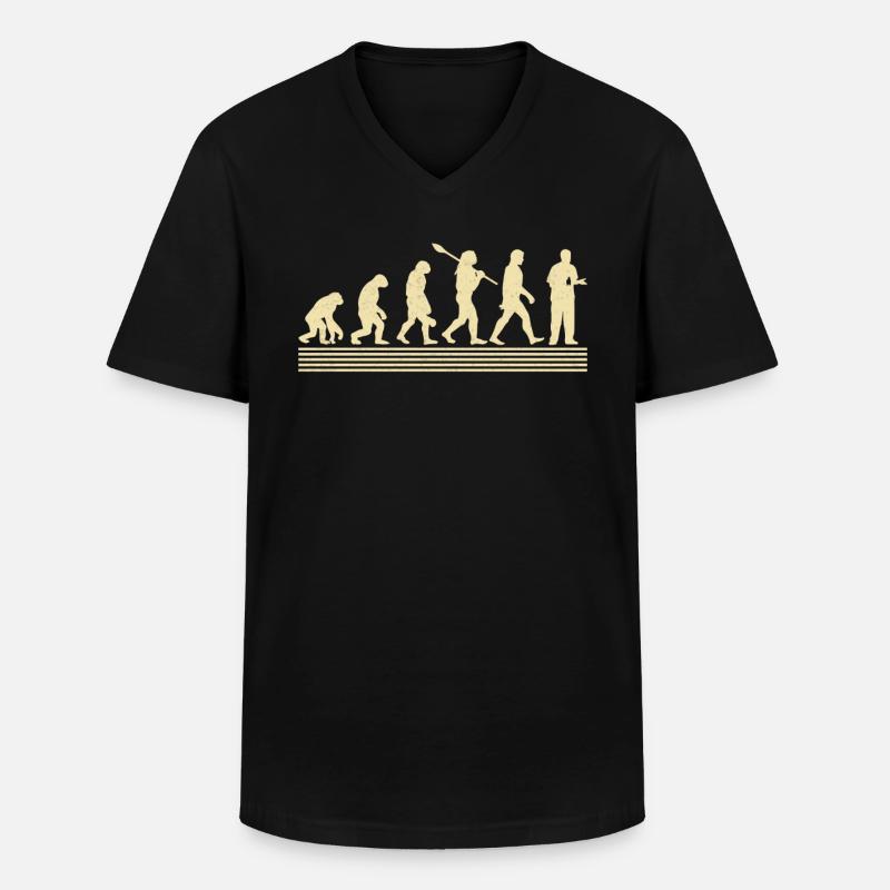 Pharmacy Technician Evolution - Men's V-Neck T-Shirt - black