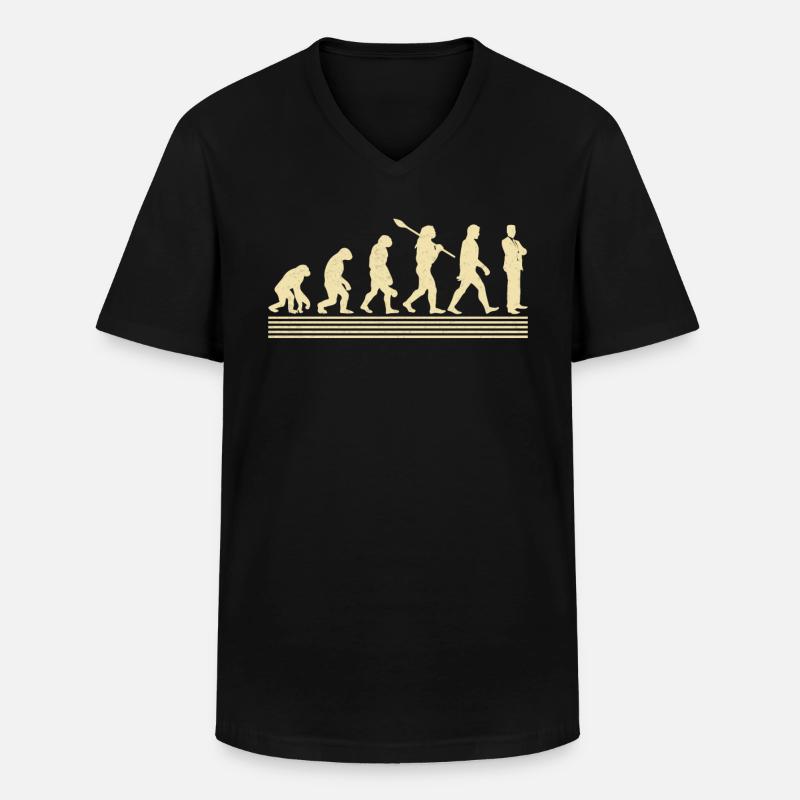 Directeur des ventes Evolution - T-shirt col V Homme - noir
