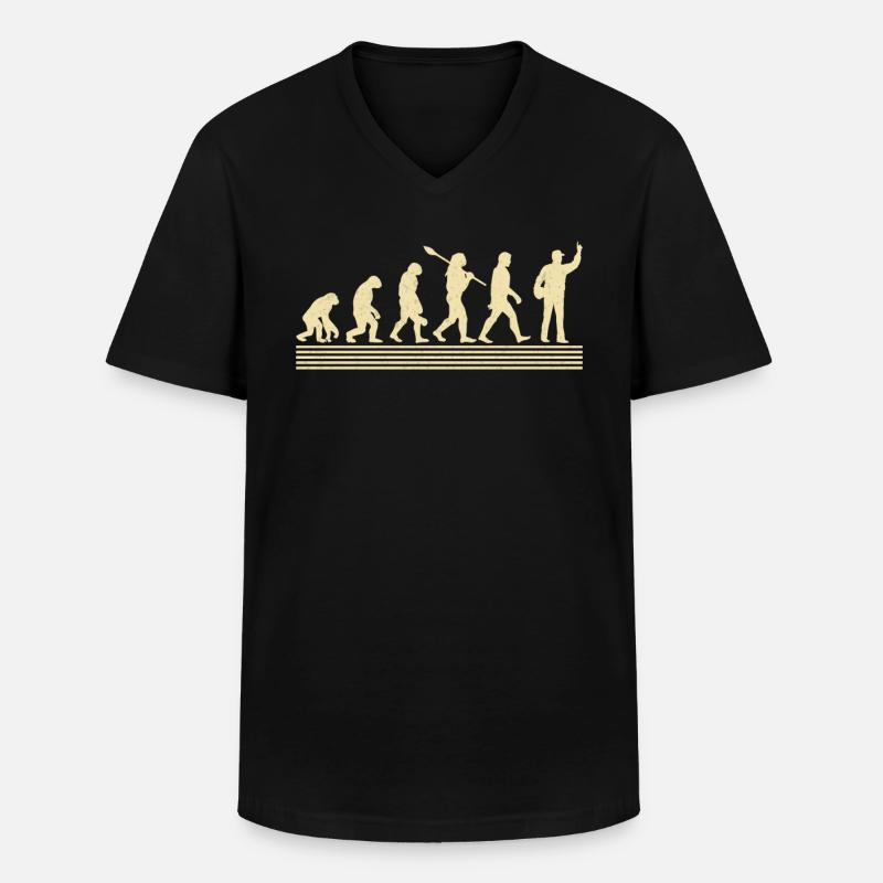 Trainer evolution - Men's V-Neck T-Shirt - black
