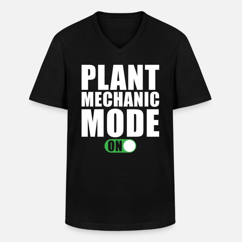 Anlagenmechaniker Modus Ein - Männer-T-Shirt mit V-Ausschnitt - Schwarz