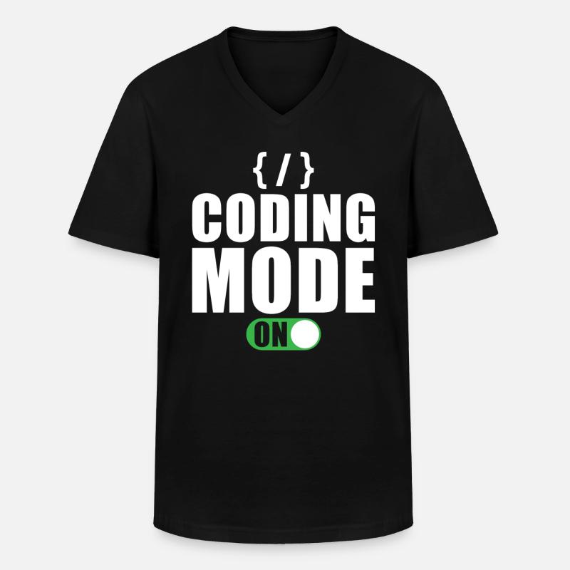 Cadeau de programmeur développeur codeur - T-shirt col V Homme - noir