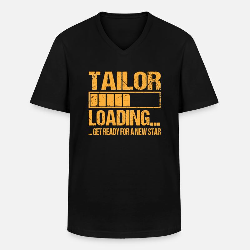 Schneider loading Schneider Ausbildung - Männer-T-Shirt mit V-Ausschnitt - Schwarz