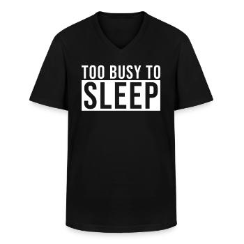 Home Office Spruch - Männer-T-Shirt mit V-Ausschnitt - Schwarz - Vorne - AI Model Male 178 dark (178cm)