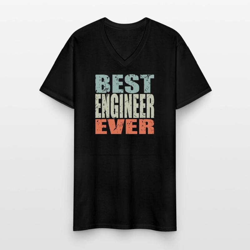 Best Engineer ever Engineer Gift Men's V-Neck T-Shirt