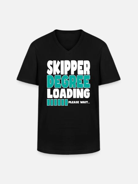 Skipper invites training - Men's V-Neck T-Shirt - black