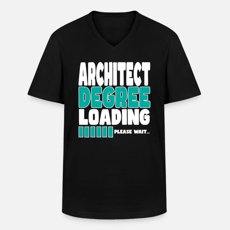 Architect invites training - Men's V-Neck T-Shirt - black