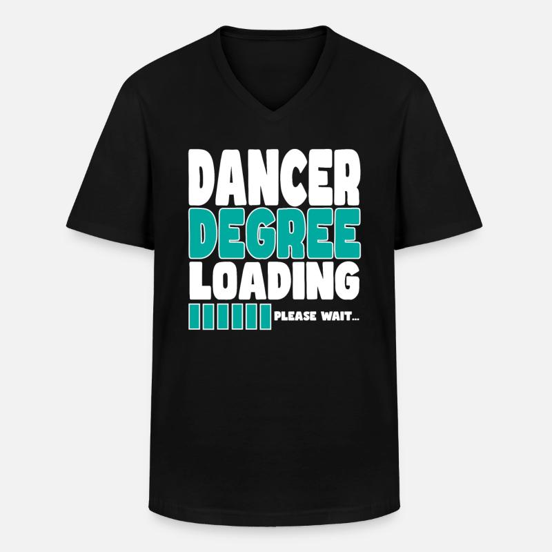 Dancer invites training - Men's V-Neck T-Shirt - black