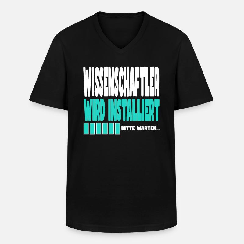 Wissenschaftler wird installiert - Männer-T-Shirt mit V-Ausschnitt - Schwarz