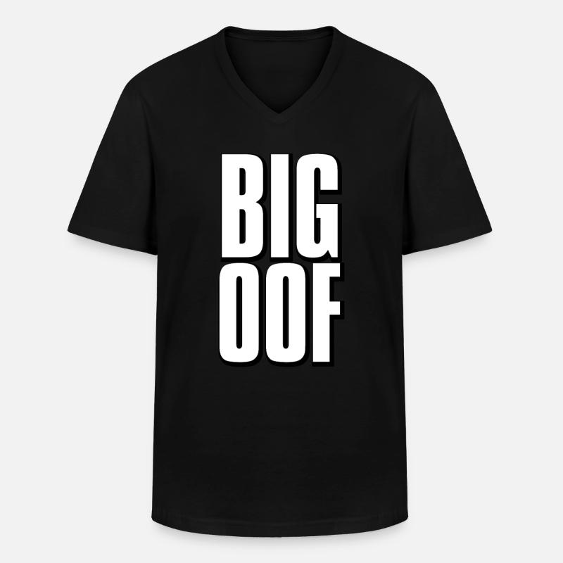 Großes oof Meme - Männer-T-Shirt mit V-Ausschnitt - Schwarz