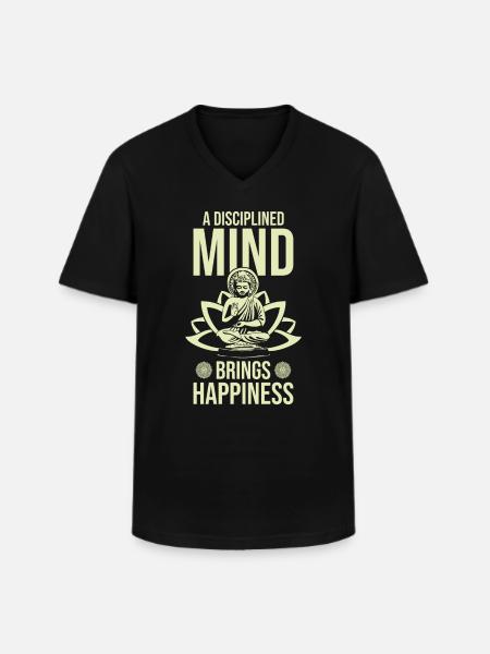 Buddha Zen Quote - Men's V-Neck T-Shirt - black