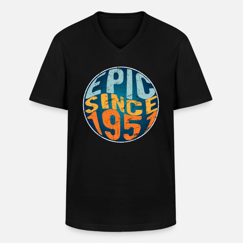 Episch Seit 1951 - Männer-T-Shirt mit V-Ausschnitt - Schwarz