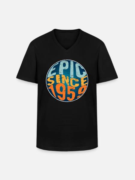 Epic since 1959 - Men's V-Neck T-Shirt - black