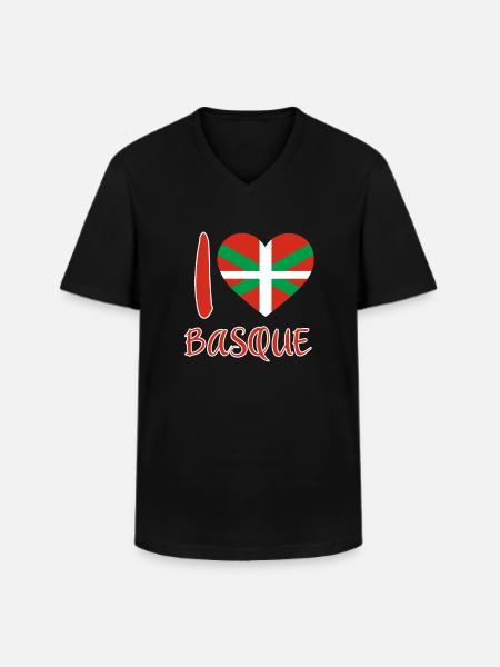 Basque Country Basque Flag - Men's V-Neck T-Shirt - black