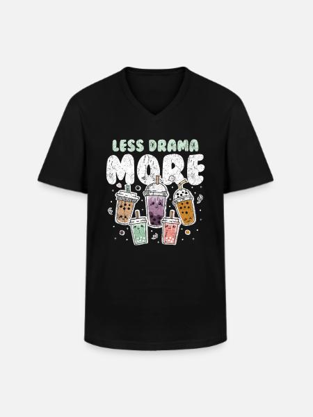 Bubble Tea Boba Tee Kawaii - Men's V-Neck T-Shirt - black