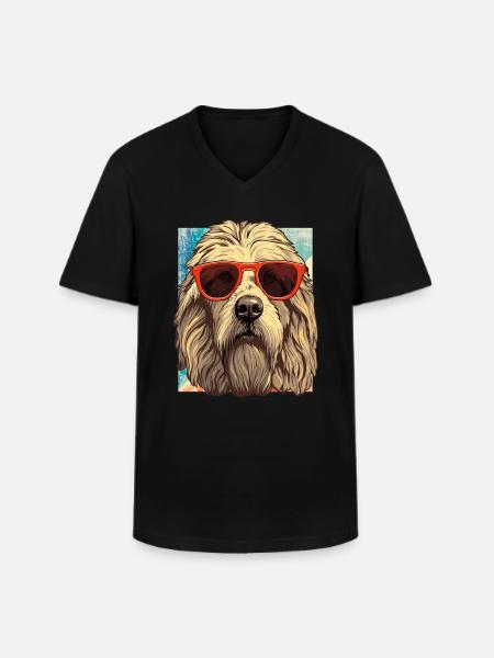 Maremmano Abruzzese German Shepherd - Men's V-Neck T-Shirt - black