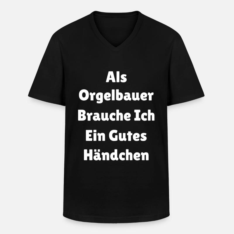 Orgelbauer Beruf - Männer-T-Shirt mit V-Ausschnitt - Schwarz