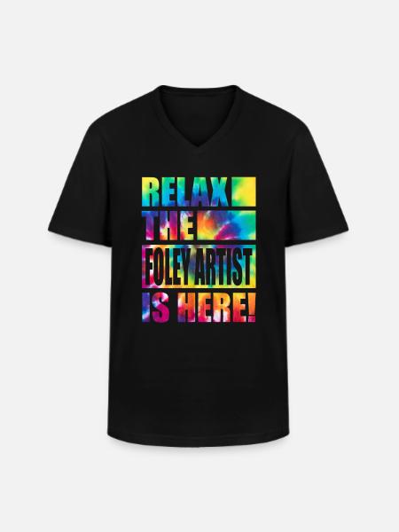 Foley Artist Funny Saying - Men's V-Neck T-Shirt - black