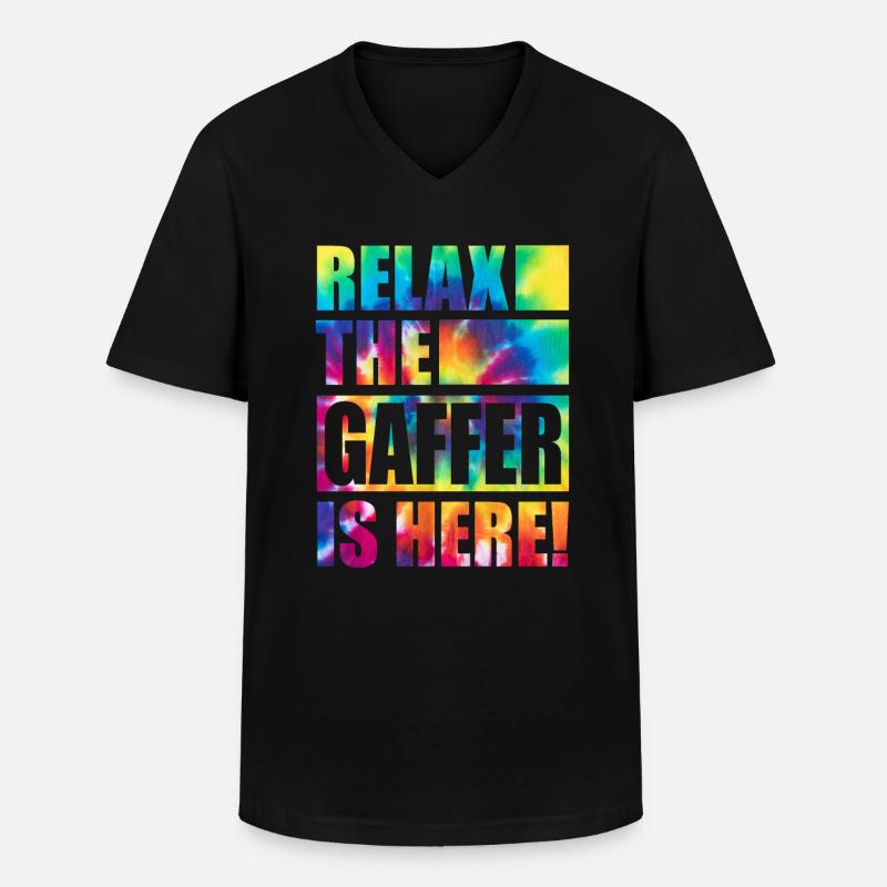 Gaffer Lustiger Spruch - Männer-T-Shirt mit V-Ausschnitt - Schwarz