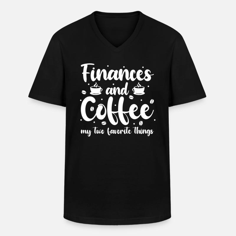 Finanzmanager - Männer-T-Shirt mit V-Ausschnitt - Schwarz