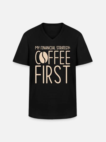 Gift for Finance Managers - Men's V-Neck T-Shirt - black