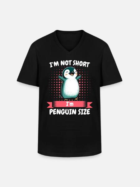 Penguin Penguins Animal - Men's V-Neck T-Shirt - black