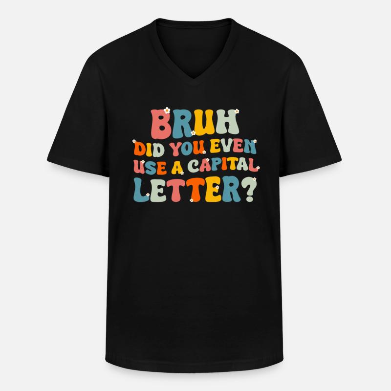Lehrer Schule Lehrkraft Lehramt Lehrerin - Männer-T-Shirt mit V-Ausschnitt - Schwarz