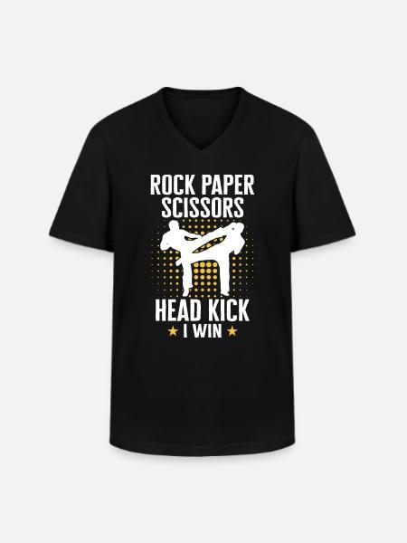 Karate Karate Fighter Martial Arts - Men's V-Neck T-Shirt - black