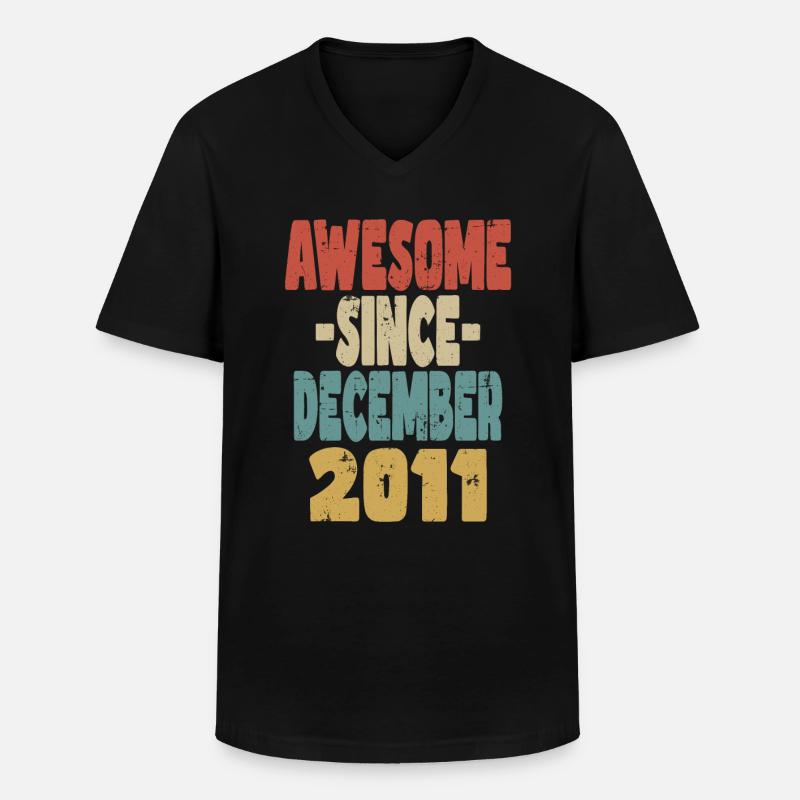 Fantastischer Dezember 2011 - Männer-T-Shirt mit V-Ausschnitt - Schwarz
