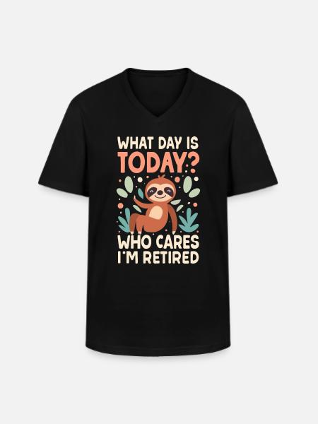 Retirees Retirement Pension Retirement - Men's V-Neck T-Shirt - black