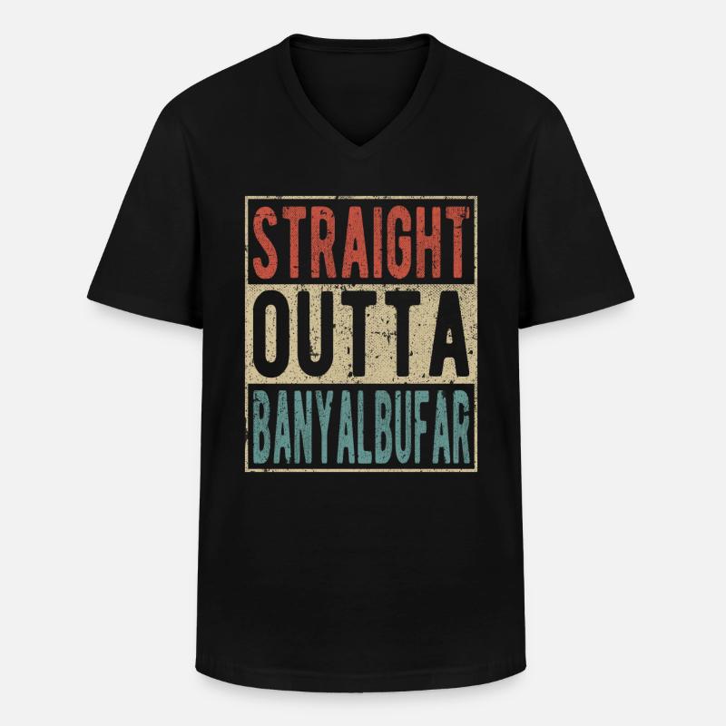 Direkt aus Banyalbufar - Männer-T-Shirt mit V-Ausschnitt - Schwarz
