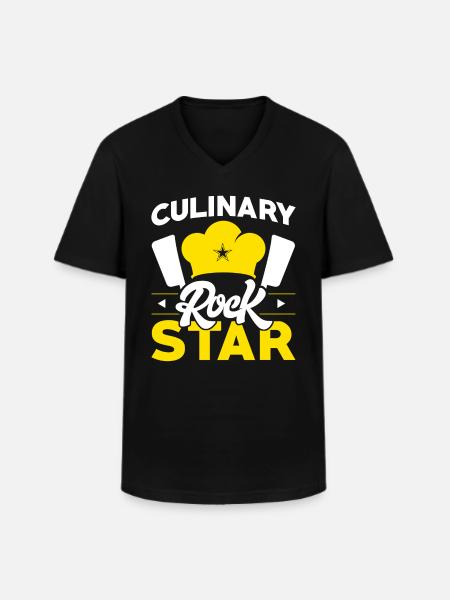 Chef Cook Kitchen Culinary Gift - Men's V-Neck T-Shirt - black
