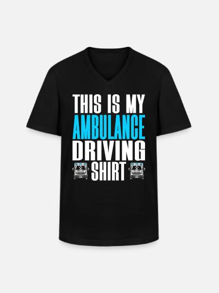 Ambulance Driver Nurse Paramedic - Men's V-Neck T-Shirt - black