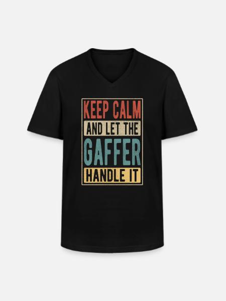 Gaffer Retro Gift - Men's V-Neck T-Shirt - black