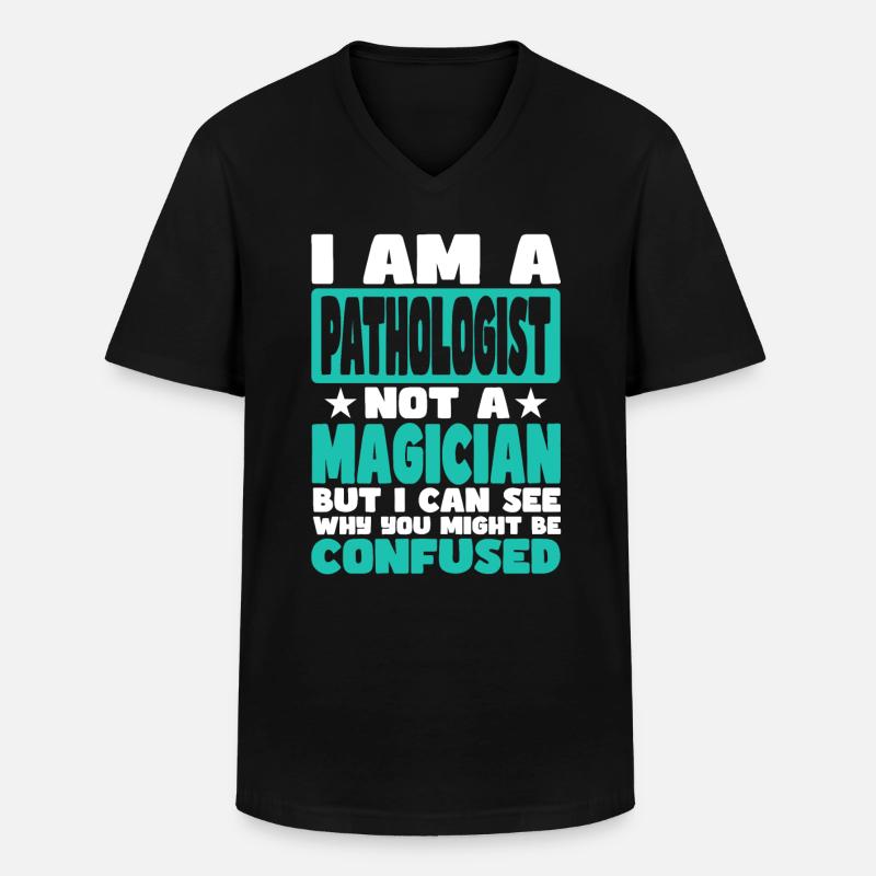 Pathologe - Männer-T-Shirt mit V-Ausschnitt - Schwarz