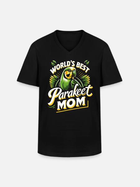 Parakeet, Budgerigar, Bird, Animal - Men's V-Neck T-Shirt - black