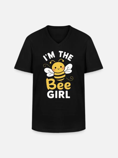 honey bee, beekeeper, bee, bee - Men's V-Neck T-Shirt - black