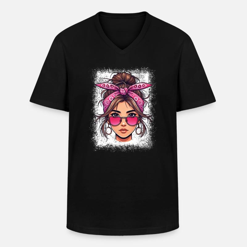 Beste Mutter Aller Zeiten - Männer-T-Shirt mit V-Ausschnitt - Schwarz