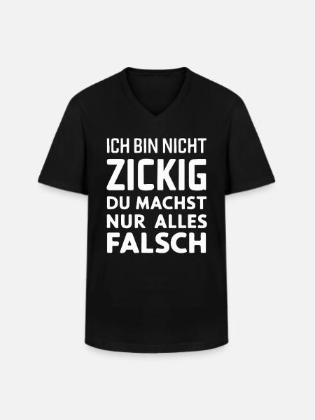 Sarcasm Irony Funny Sarcastic Sayings - Men's V-Neck T-Shirt - black
