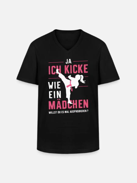 Karate Martial Arts Fighter Karate - Men's V-Neck T-Shirt - black
