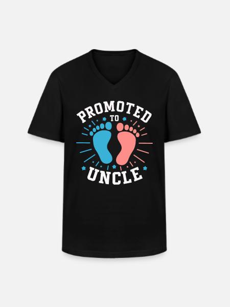 Uncle Fmilie Great-Uncle Uncle - Men's V-Neck T-Shirt - black