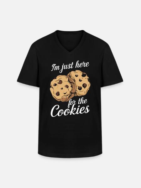 Cookies Cookie Biscuits Biscuits Chocolate - Men's V-Neck T-Shirt - black