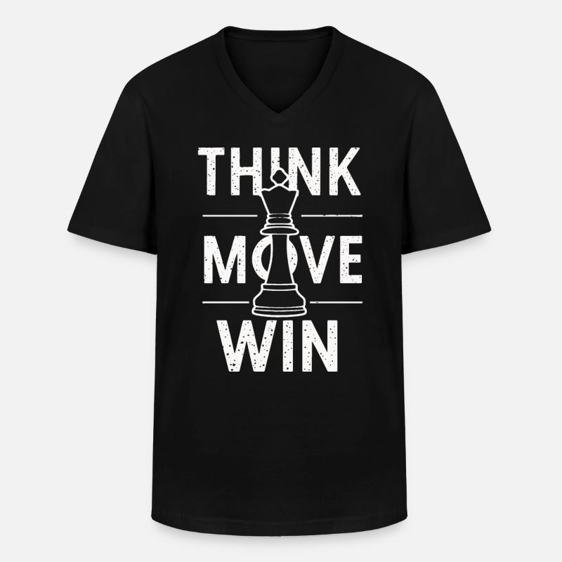 Chess Chess Player - Men's V-Neck T-Shirt - black