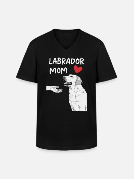 Labrador Dog - Men's V-Neck T-Shirt - black