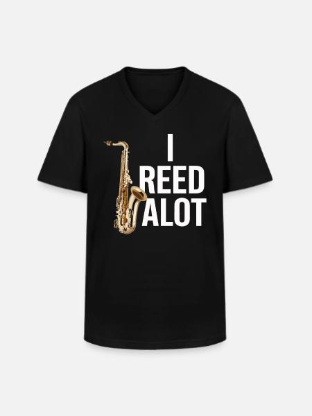 Saxophone Saxophone - Men's V-Neck T-Shirt - black