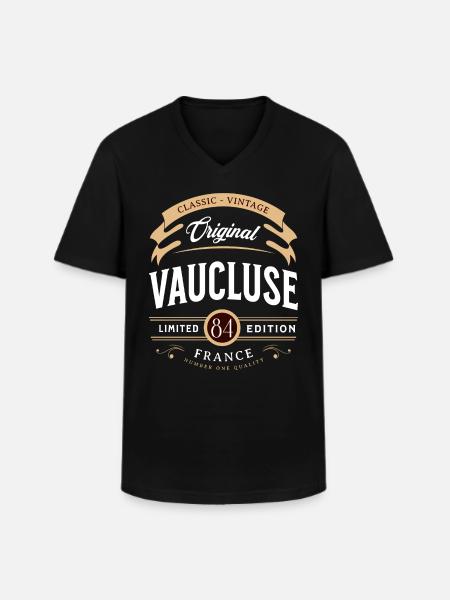 Vaucluse Department France - Men's V-Neck T-Shirt - black