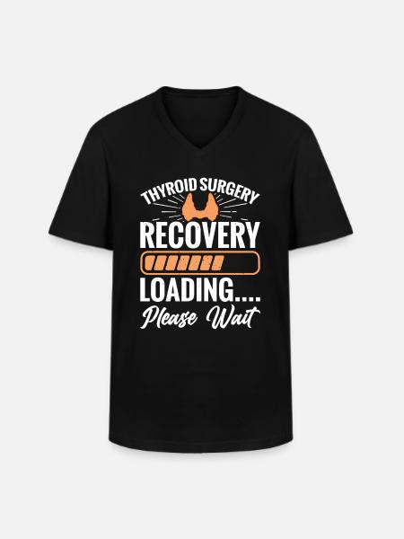 Recovery After Thyroid Surgery Is - Men's V-Neck T-Shirt - black