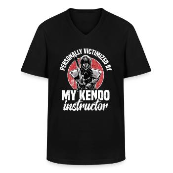 Persönlich Opfer Meines Kendo-lehrers - Männer-T-Shirt mit V-Ausschnitt - Schwarz - Vorne - AI Model Male 178 dark (178cm)